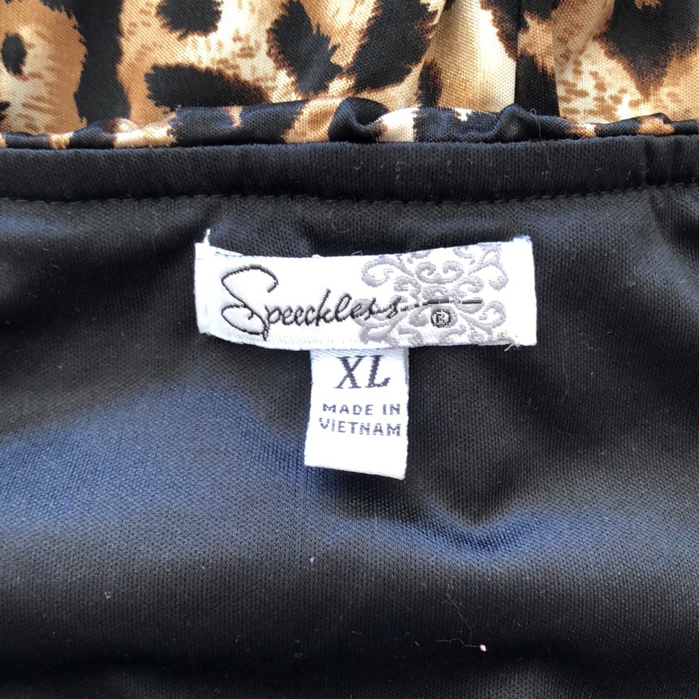 Speechless Animal Print Strapless Dress - Picture 4 of 4